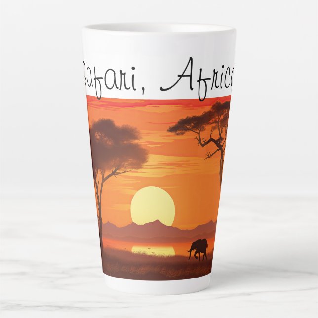Vintag African Safari Milchtasse (Vorderseite)