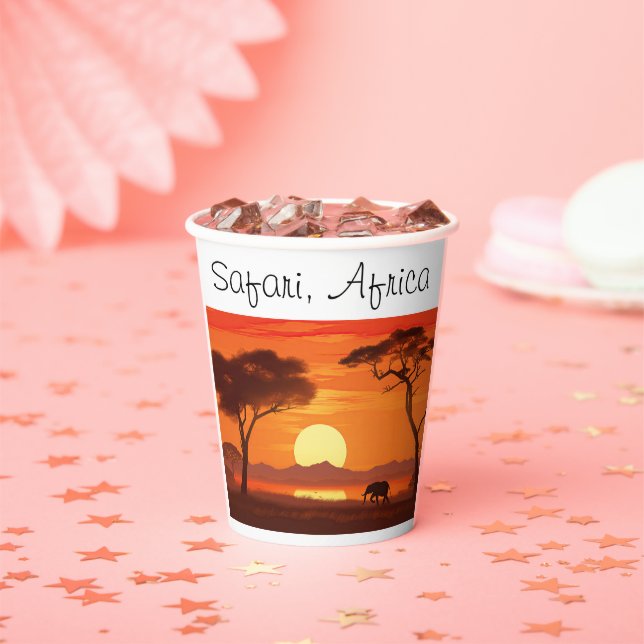 Vintag African Safari Pappbecher (Insitu)