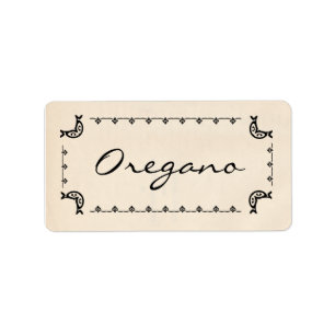 Vintag-Ähnliche Oregano-Aufkleber Adressaufkleber