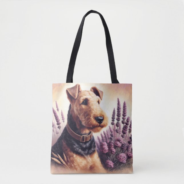 Vintag Airedale Terrier Painting (Vorderseite)