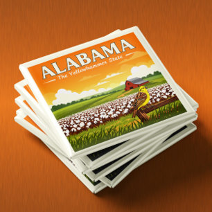 Vintag Alabama Magnet