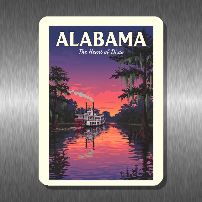 Vintag Alabama Magnet (Von Creator hochgeladen)