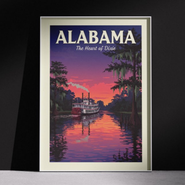 Vintag Alabama Poster (Von Creator hochgeladen)