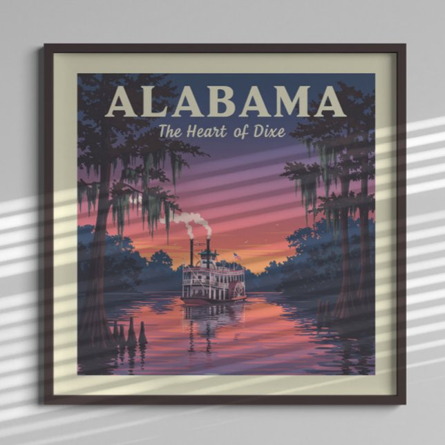 Vintag Alabama Poster (Von Creator hochgeladen)