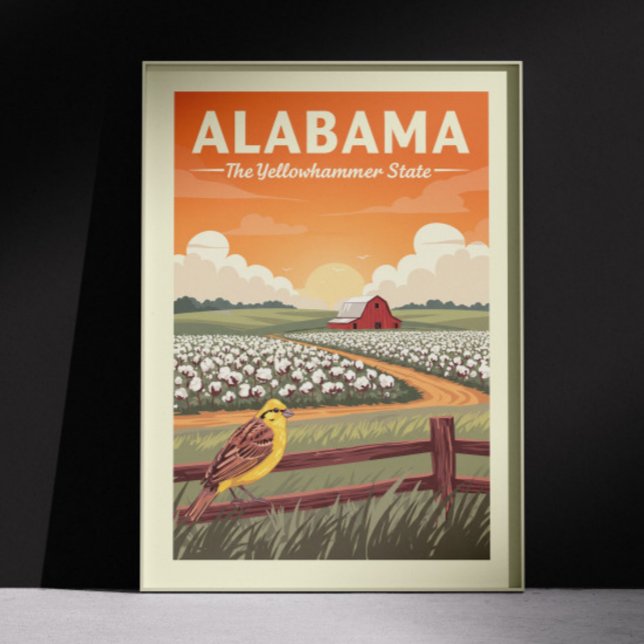 Vintag Alabama Poster (Von Creator hochgeladen)