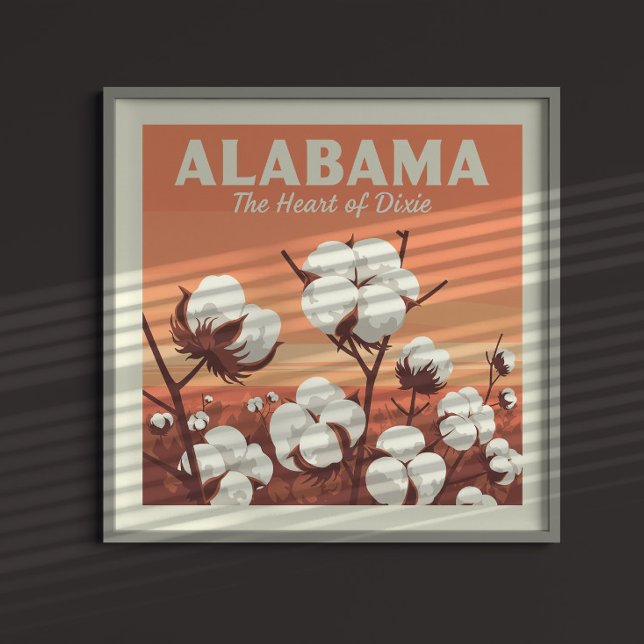 Vintag Alabama Poster (Von Creator hochgeladen)