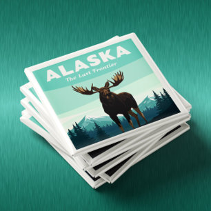 Vintag Alaska Magnet