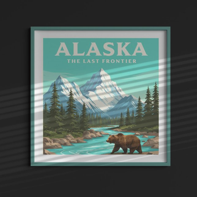 Vintag Alaska Poster (Von Creator hochgeladen)