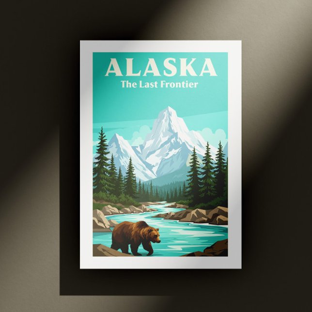 Vintag Alaska Postkarte (Von Creator hochgeladen)