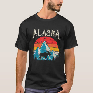 Vintag Alaska Sport Lover Alaskan Moose USA Staat T-Shirt