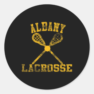 Vintag Albany Lacrosse Runder Aufkleber
