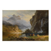 Vintag Albert Bierstadt Amerikanischen Ureinwohner