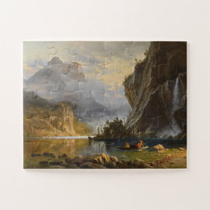 Vintag Albert Bierstadt Amerikanischen Ureinwohner Puzzle