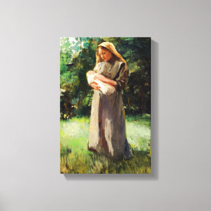 Vintag Albert Neuhuys Baarlo Girl Leinwanddruck