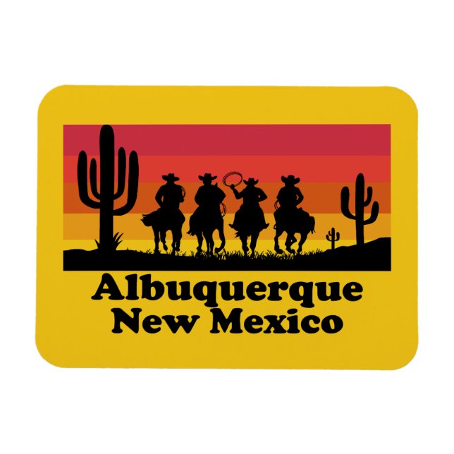 Vintag Albuquerque New Mexico Magnet (Horizontal)