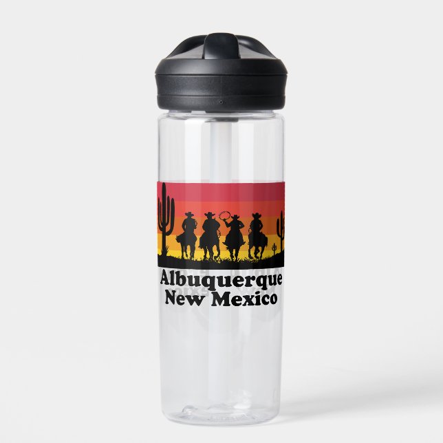 Vintag Albuquerque New Mexico Trinkflasche (Vorderseite)