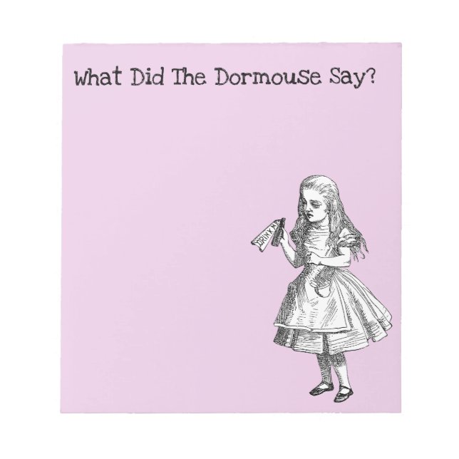 Vintag Alice Notizblock (Vorderseite)