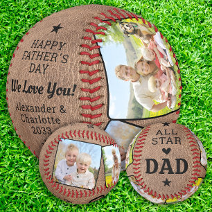 Vintag All Star VATER Custom 4 Foto Vatertag Baseball