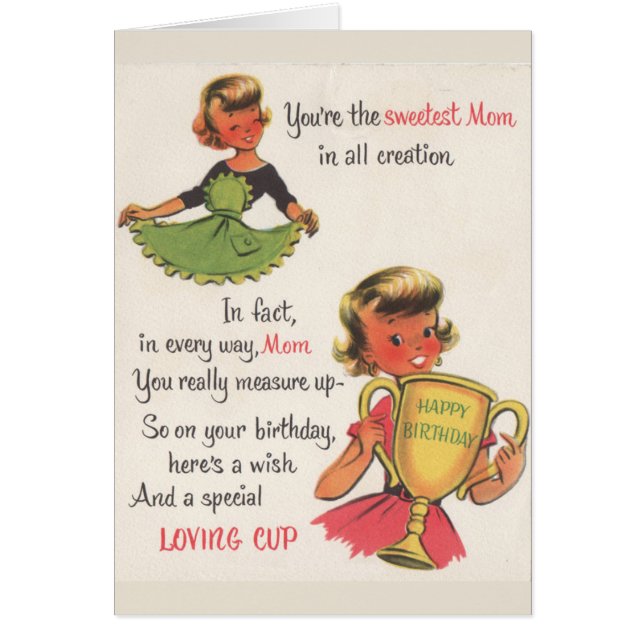 Vintag - alles Gute zum Geburtstag zur süßesten (Vorne)