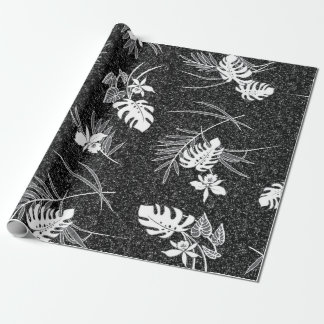 Vintag Aloha Gift Wrap | Lau Barkcloth Black Geschenkpapier