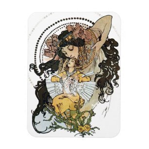 Vintag Alphonse Mucha Magnet