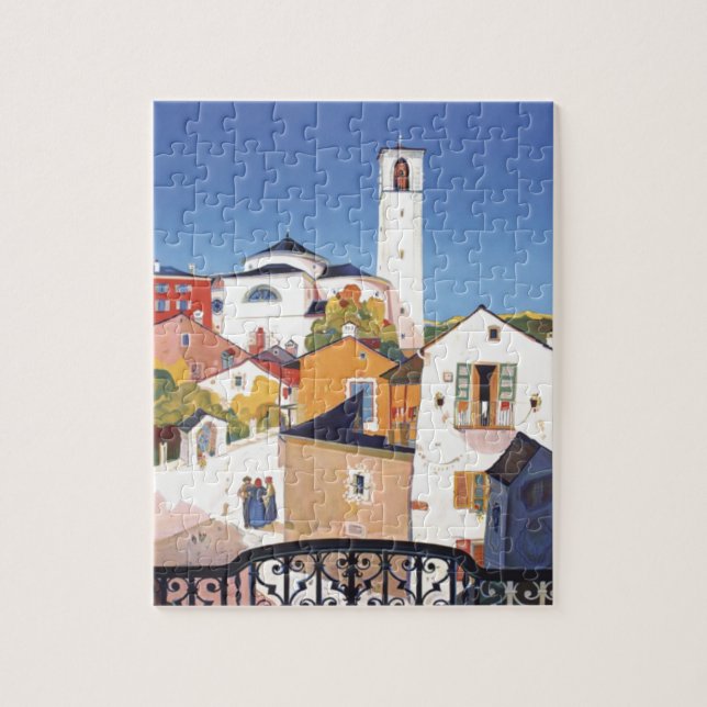 Vintag Altes Tessin Tessin Puzzle (Vertikal)