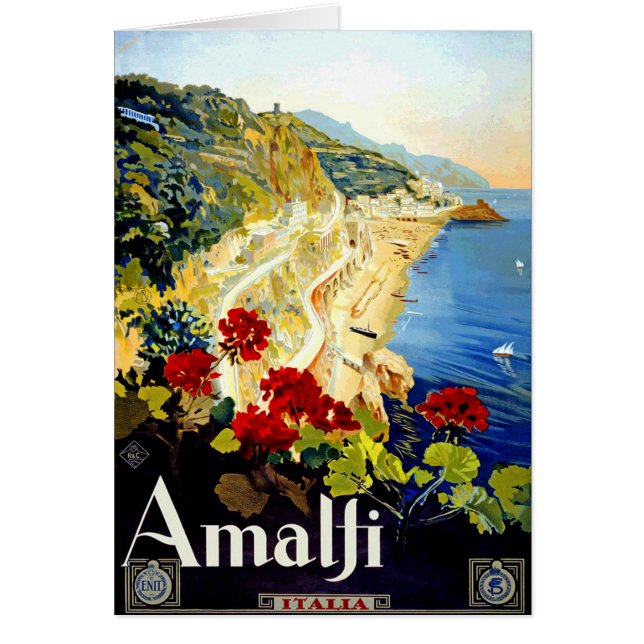 Vintag Amalfi Italien Europa Reisen (Vorne)