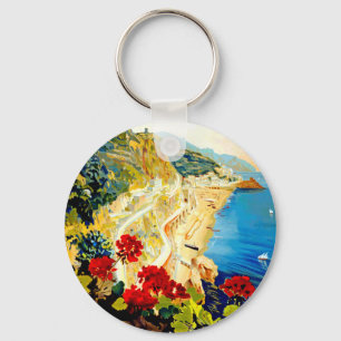 Vintag Amalfi Italien Europa Reisen Schlüsselanhänger