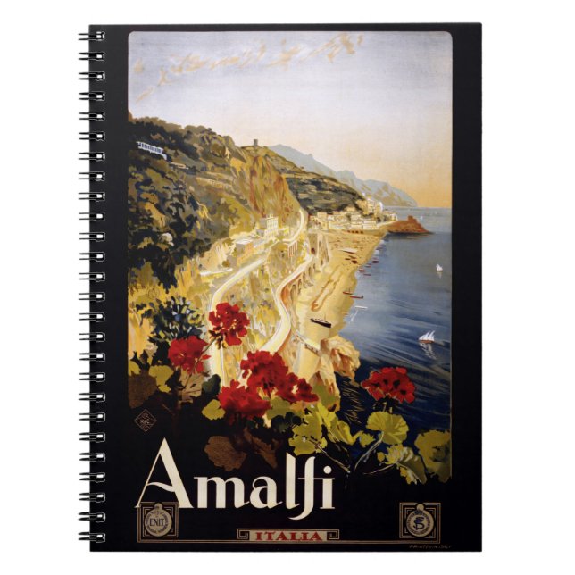Vintag Amalfi Italien Notebook Notizblock (Vorderseite)