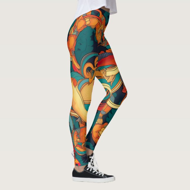 Vintag Amazon | Farbiges Muster Leggings (Rechts)