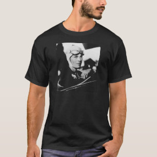 Vintag Amelia Earhart Foto T-Shirt