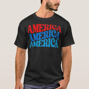 Vintag America Amerikanische Unabhängigkeitstag Am T-Shirt