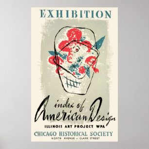 Vintag American Design Chicago WPA Poster