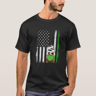 Vintag American Flag Kaffee St Patricks Day Men T-Shirt