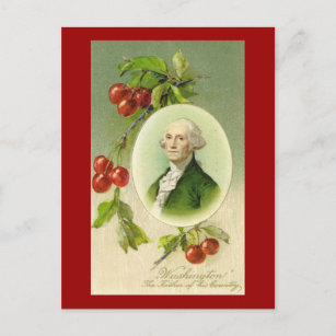 Vintag Americana George Washington (6) Postkarte