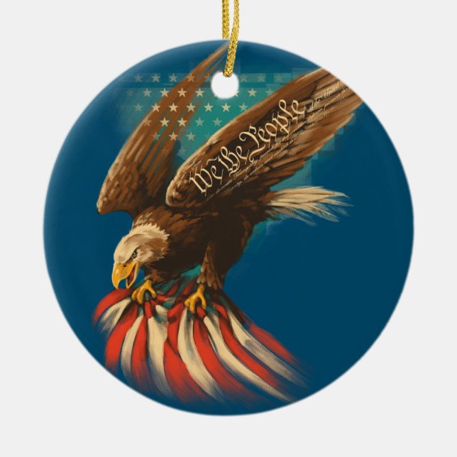 Vintag Americana Keramik Ornament (Vorne)