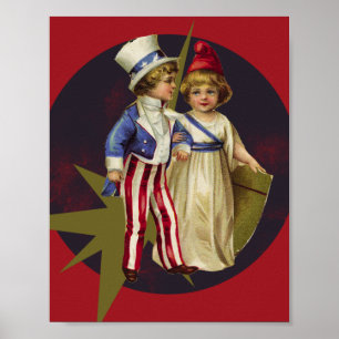 Vintag Americana Poster