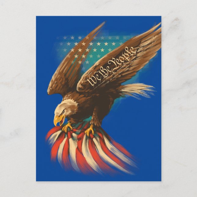 Vintag Americana Postkarte (Vorderseite)