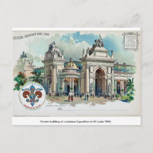 Vintag Amerika, Louisiana, St. Louis Expo 1904 Postkarte