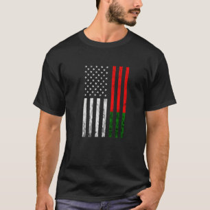 Vintag Amerika USA Portugiesische Flagge T-Shirt