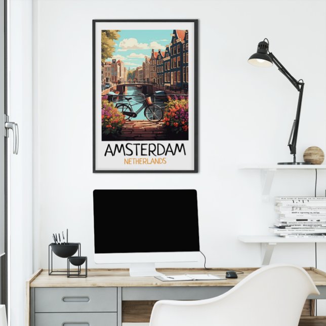 Vintag Amsterdam Niederlande Malerei Poster (Vintage Amsterdam Netherlands Painting Poster)
