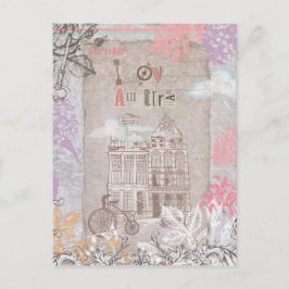 Vintag Amsterdam Postcard Postkarte