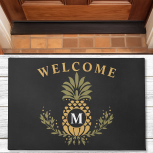 Vintag Ananas Mit Monogramm Personalisiert Fußmatte