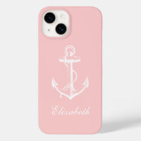 Vintag Anchor Monogram, leicht rosa