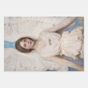 Vintag Angel Abbott Handerson Thayer Decoupage Geschenkpapier Set