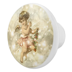 Vintag Angel Glittering Gold V2 ID136 Keramikknauf