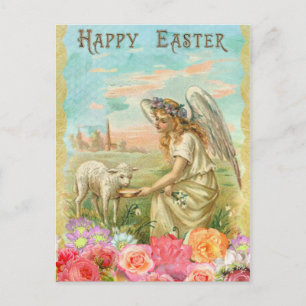 Vintag Angel Ostergruss Postkarte