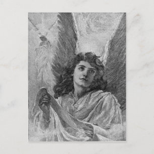 Vintag Angel Weihnachtsgrüße Feiertagspostkarte