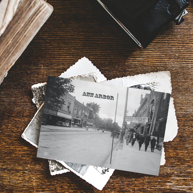 Vintag Ann Arbor Postkarte (Von Creator hochgeladen)