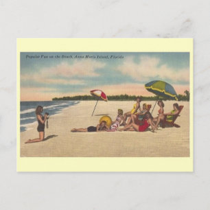 Vintag Anna Maria Island Florida Postcard Postkarte
